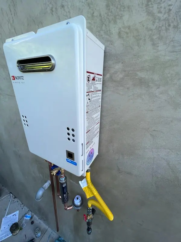Tankless water heater installation for Muir Woods homes